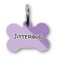 Load image into Gallery viewer, Minimal Purple Bone Dog Tag
