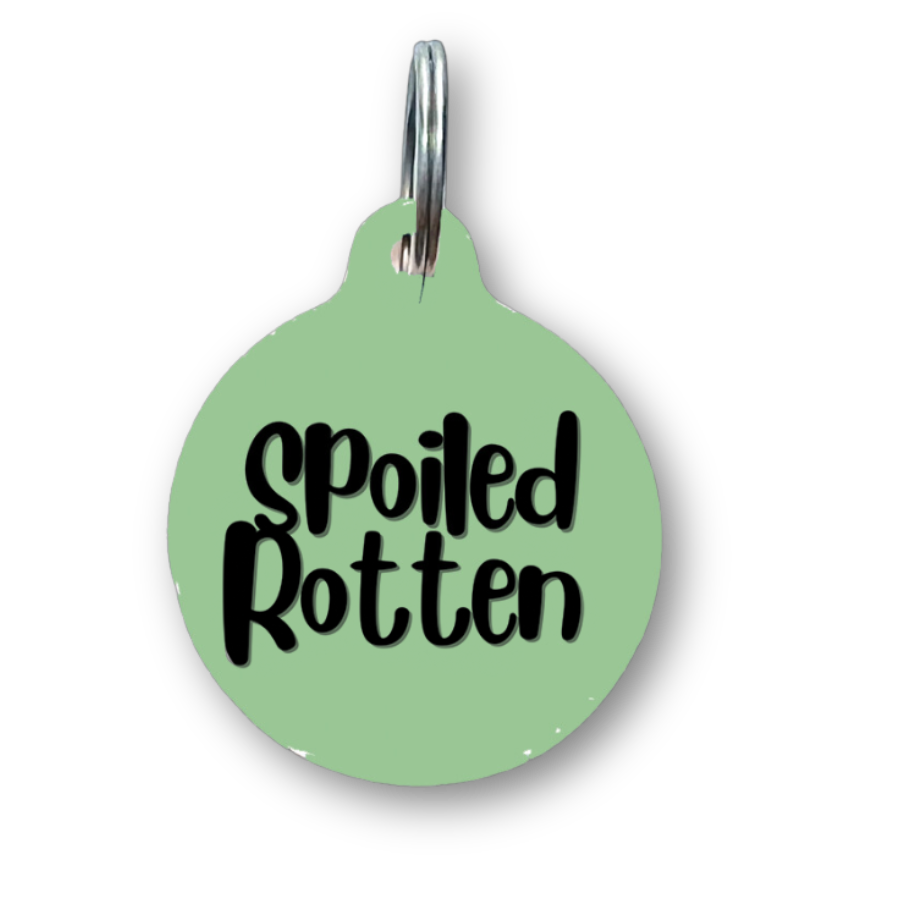 Spoiled Rotten Funny Dog Tag