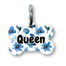 Load image into Gallery viewer, Blue Garden Bone Dog Tag
