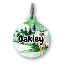 Load image into Gallery viewer, Deer Circle Pet Tag
