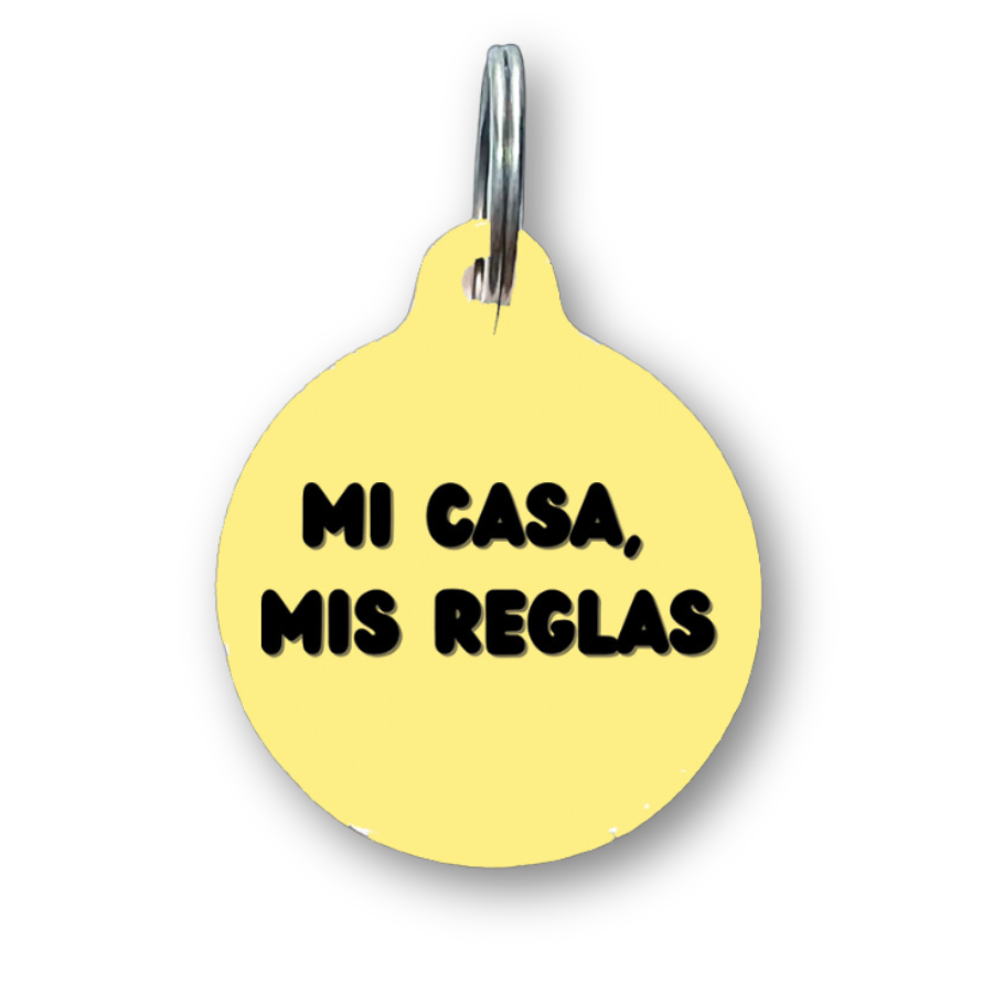 Mi Casa Mis Reglas Spanish Funny Dog Tag