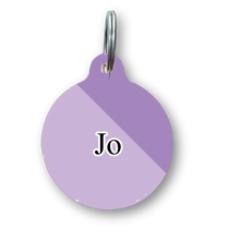 Load image into Gallery viewer, Minimal Purple Circle Pet Tag
