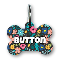 Load image into Gallery viewer, Sea of Bloom Bone Dog Tag
