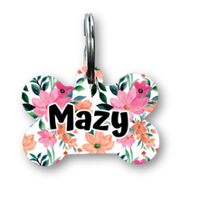 Load image into Gallery viewer, Spring Garden Bone Dog Tag
