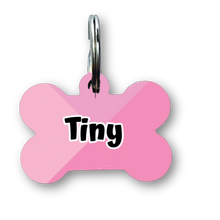 Load image into Gallery viewer, Tri Pink Bone Dog Tag
