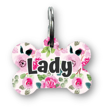 Load image into Gallery viewer, Pink Spring Bone Dog Tag
